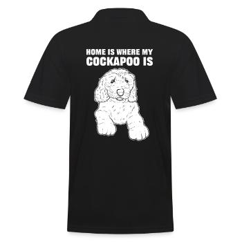 La maison est l’endroit où mon cockapoo est le chien cockapoo - Polo Homme - noir - Dos - Kai (181cm)