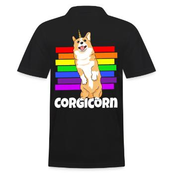 Corgi Dog Corgis Welsh-Corgi Dog Race Animal Dog - Polo Homme - noir - Dos - Kai (181cm)
