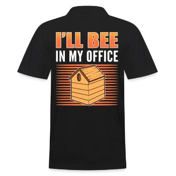 Imker Imkerei Biene Bienenvolk Bienenstock Natursc - Männer Poloshirt - Schwarz - Hinten - Kai (181cm)