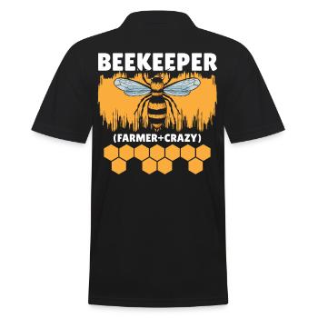 Apiculteur Apiculture Abeille Bien-être animal Abeille Chuchoteur - Polo Homme - noir - Dos - Kai (181cm)