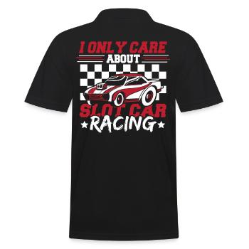 Slotcar Rennen Slotcar Rennen Slot Car Racing Auto - Männer Poloshirt - Schwarz - Hinten - Kai (181cm)
