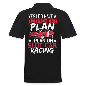 Slotcar Rennen Slotcar Rennen Slot Car Racing Renn - Männer Poloshirt - Schwarz - Hinten - Kai (181cm)