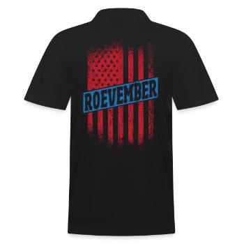 Roevember Election November Politic - Men's Polo Shirt - black - Back - Kai (181cm)