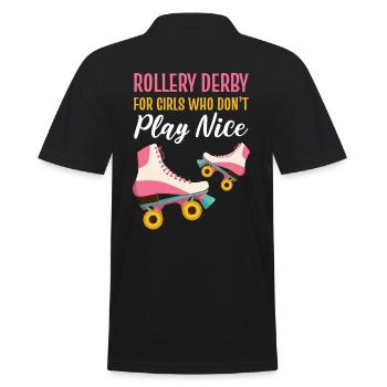 Roller Skating Skater Rollerblades Roller Derby Ha - Polo Homme - noir - Dos - Kai (181cm)
