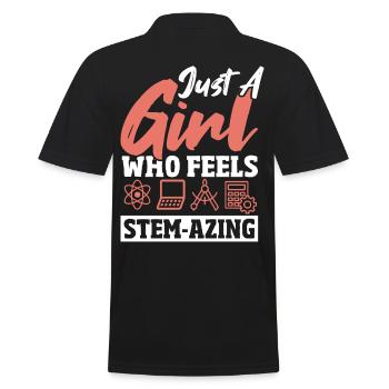 Steminist Science Technologie Droits des femmes - Polo Homme - noir - Dos - Kai (181cm)