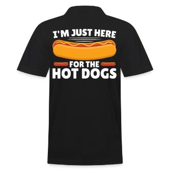 Hot Dog Hot Dogs Food Rolls Journée des hot-dogs - Polo Homme - noir - Dos - Kai (181cm)