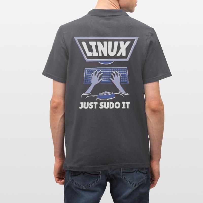 Linux Software Open Source Programmieren Programmi Männer Poloshirt