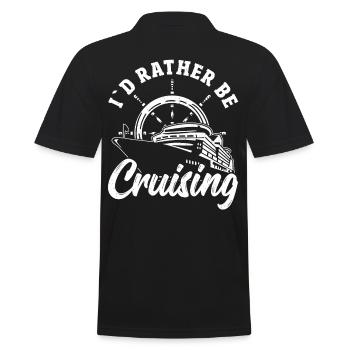 Je préfère être en vacances en croisière - Polo Homme - noir - Dos - Kai (181cm)