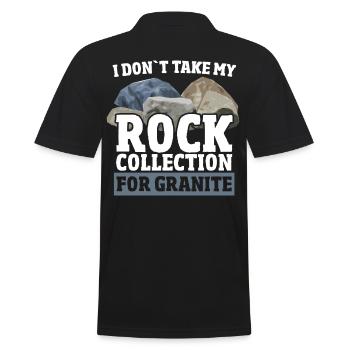 Geologie Geologie Geologe Wissenschaft Fossilien E - Männer Poloshirt - Schwarz - Hinten - Kai (181cm)