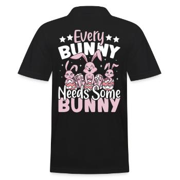 Tout le monde a besoin de lapins de Pâques mignons - Polo Homme - noir - Dos - Kai (181cm)