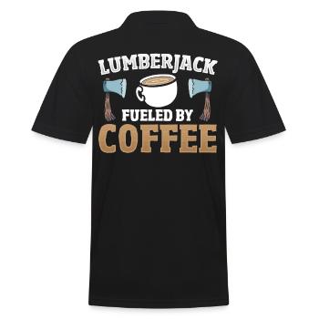Bûcheron alimenté par le bûcheron forestier de café - Polo Homme - noir - Dos - Kai (181cm)