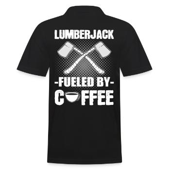 Bûcheron alimenté par le bûcheron forestier au café - Polo Homme - noir - Dos - Kai (181cm)