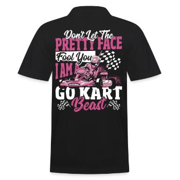 Ne laissez pas le joli visage vous tromper. Je suis un Go - Polo Homme - noir - Dos - Kai (181cm)