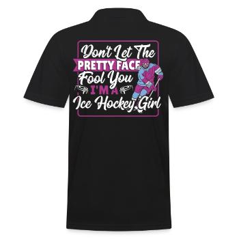 Don't Let The Pretty Face Fool You I'm A Ice - Männer Poloshirt - Schwarz - Hinten - Kai (181cm)