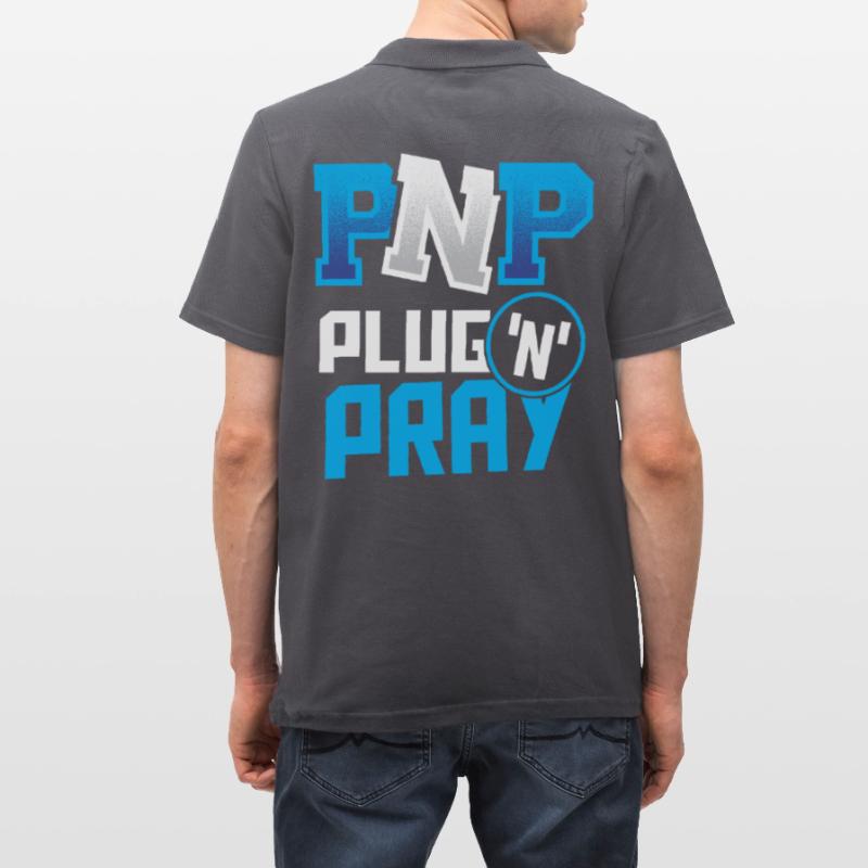 PnP = Plug'n'Pray Programming Programmer Coding Männer Poloshirt
