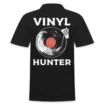 Collectionneur de disques vinyles Vinyl Hunter - Polo Homme - noir - Dos - Kai (181cm)