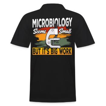 La microbiologie semble petite, mais c’est un gros travail - Polo Homme - noir - Dos - Kai (181cm)