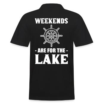 Les week-ends sont pour le lac Bateau de navigation de plaisance - Polo Homme - noir - Dos - Kai (181cm)