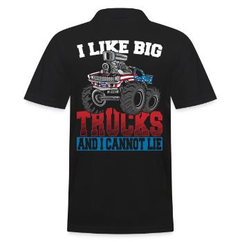 J’aime les gros camions et je ne peux pas mentir Monstertruck - Polo Homme - noir - Dos - Kai (181cm)