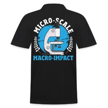 Microbiologie à micro-échelle, macro-impact - Polo Homme - noir - Dos - Kai (181cm)