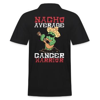 Nacho Average Cancer Warrior Cancer Fighting - Polo Homme - noir - Dos - Kai (181cm)