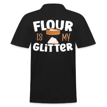 La farine de cuisson est ma boulangerie de paillettes - Polo Homme - noir - Dos - Kai (181cm)