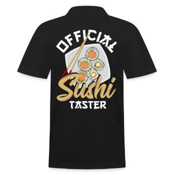 Official Sushi Taster Sushi Rice Fish Sashimi - Männer Poloshirt - Schwarz - Hinten - Kai (181cm)