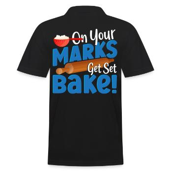 Sur vos marques, préparez-vous à cuire! Boulangerie Boulangerie Boulanger - Polo Homme - noir - Dos - Kai (181cm)