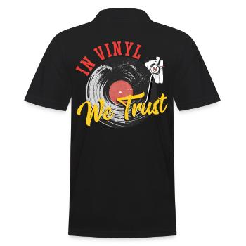 Dans le vinyle, nous faisons confiance à la collection de disques vinyles - Polo Homme - noir - Dos - Kai (181cm)