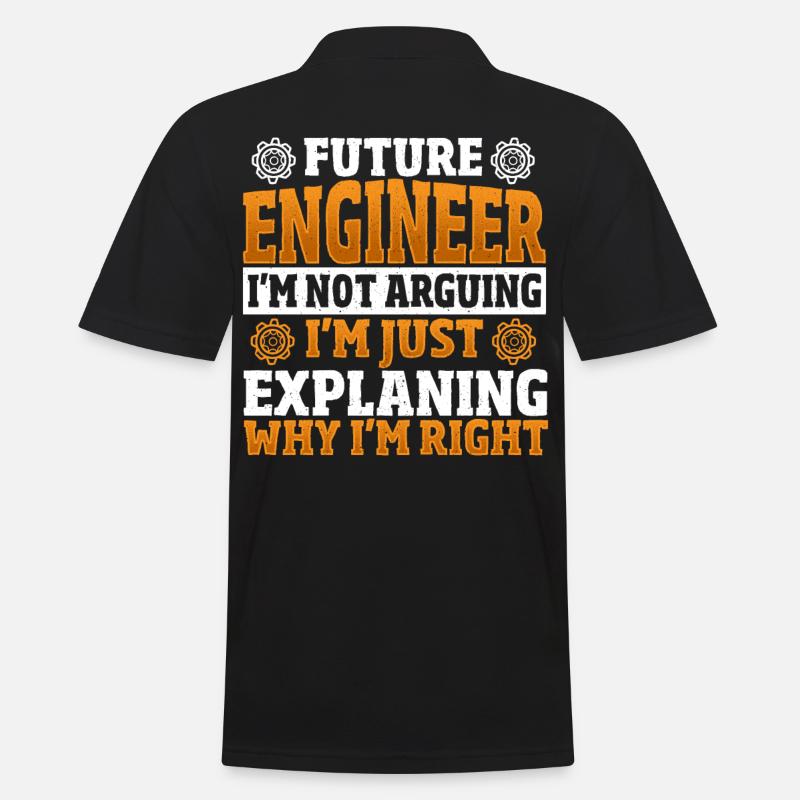 Future Engineer Mechanical Engineering Mechanical - Männer Poloshirt - Schwarz