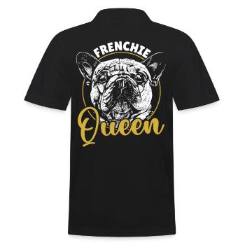 Frenchie Queen French Bulldog Frenchie Mom - Männer Poloshirt - Schwarz - Hinten - Kai (181cm)