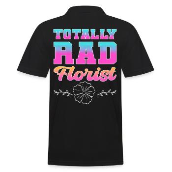 Totalement Rad Fleuriste Fleuriste Floral - Polo Homme - noir - Dos - Kai (181cm)