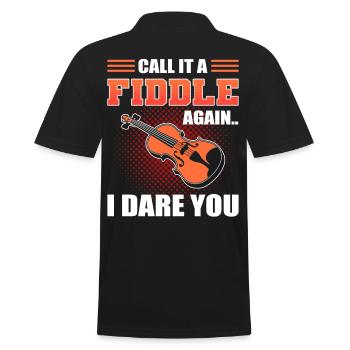 Call It A Fiddle Again I Dare You Violoniste - Polo Homme - noir - Dos - Kai (181cm)