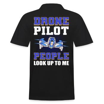Les gens de pilote de drone m’admirent Drone volant - Polo Homme - noir - Dos - Kai (181cm)