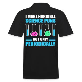 Science Puns Periodically Chemistry Teacher - Männer Poloshirt - Schwarz - Hinten - Kai (181cm)