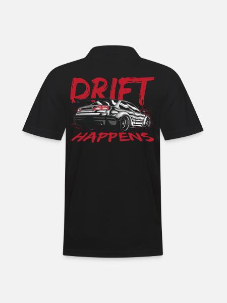 Drift Happens Drifting Car Racing - Men's Polo Shirt - black