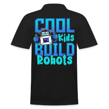 Cool Kids Build Robots Robot robotique - Polo Homme - noir - Dos - Kai (181cm)