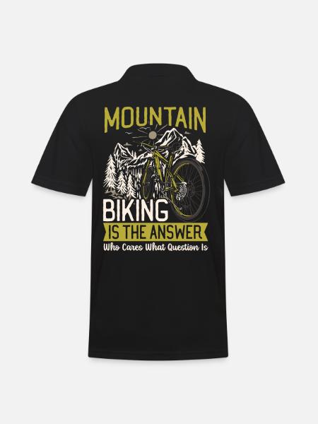 Le VTT est la réponse VTT VTT - Polo Homme - noir