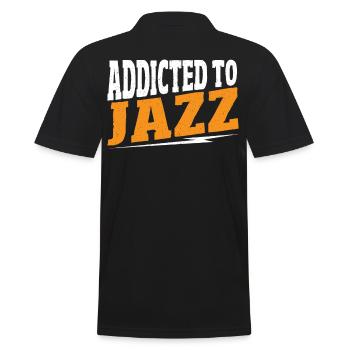 Accro au jazz jazz musique jazz jazz auditeur - Polo Homme - noir - Dos - Kai (181cm)