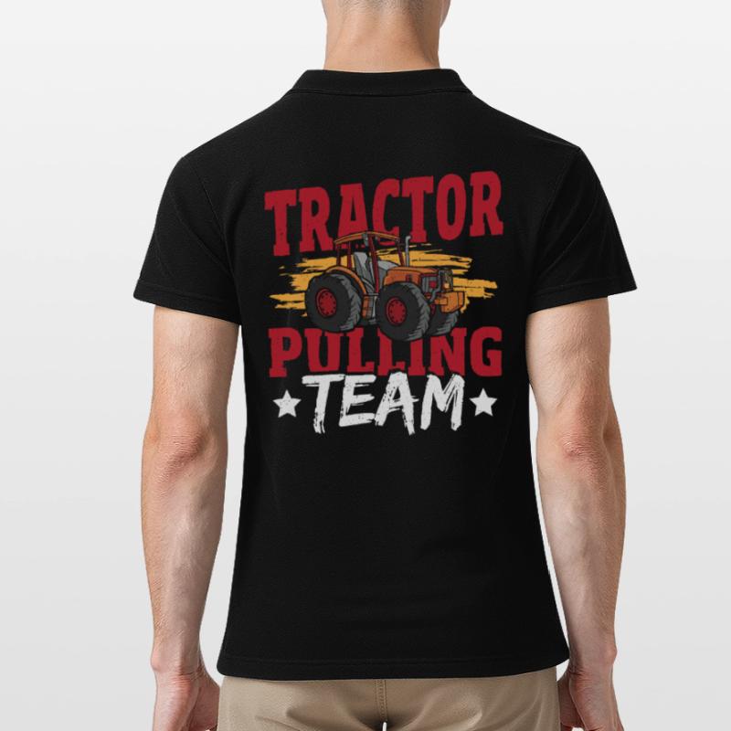 Tractor Pulling Team Tractor Puller Tractorpulling Men's Polo Shirt