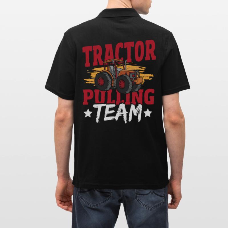 Tractor Pulling Team Tractor Puller Tractorpulling Men's Polo Shirt
