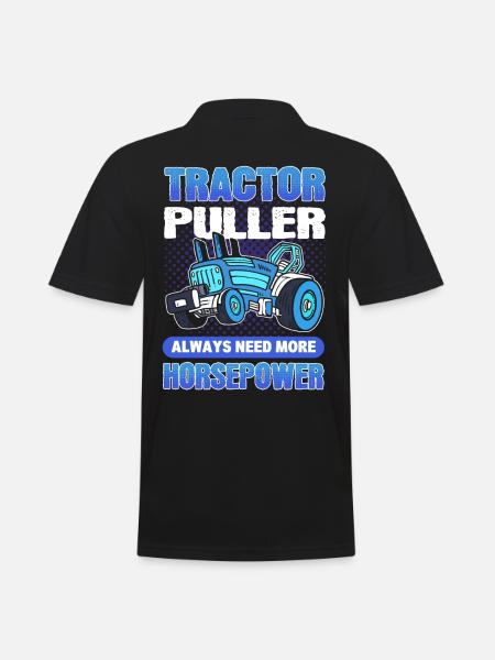 Tractor ziehen Traktor ziehen Traktorziehen Truck - Männer Poloshirt - Schwarz