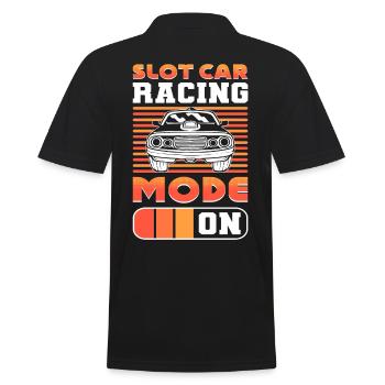 Slot Car Rennen Slot Car Race Slotcar Rennen - Männer Poloshirt - Schwarz - Hinten - Kai (181cm)