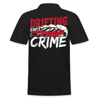 Drifting Is Not A Crime Drifting Car Racing - Men's Polo Shirt - black - Back - Kai (181cm)