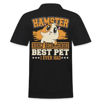 hamster rongeur rongeur animal mignon animaux - Polo Homme - noir - Dos - Kai (181cm)