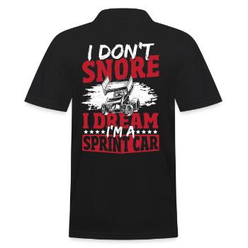 Sprint-Auto-Rennen Sprint Car Rennen Sprint Car - Männer Poloshirt - Schwarz - Hinten - Kai (181cm)