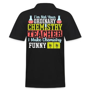 I Make Chemistry Funny Chemistry Teacher Science - Männer Poloshirt - Schwarz - Hinten - Kai (181cm)