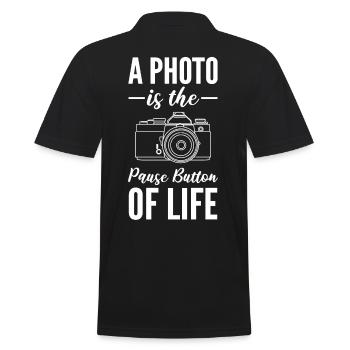 Photographe Photographe Photographie Amoureux de l’image - Polo Homme - noir - Dos - Kai (181cm)