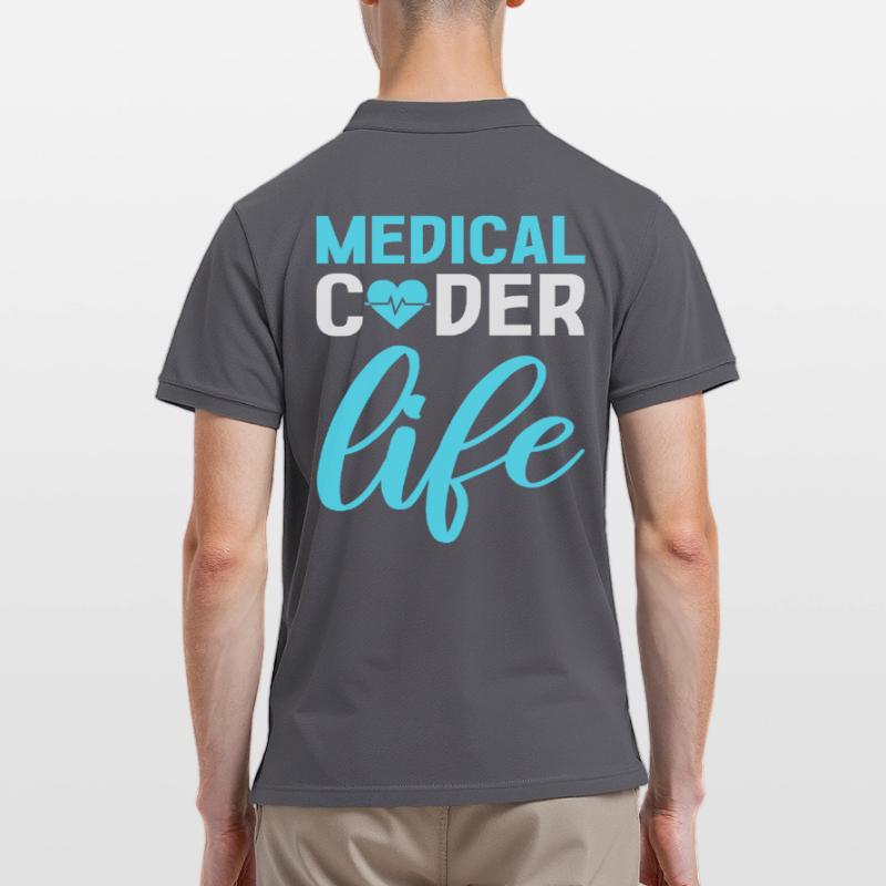 Medical Coder Life Clinical Coder Medical Coding Männer Poloshirt