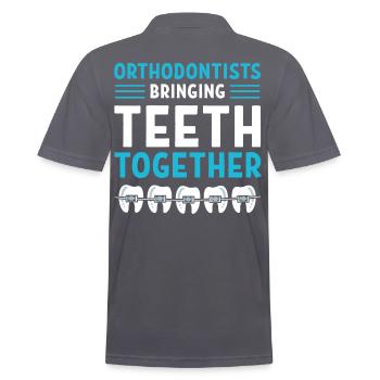 Orthodontistes Orthodontistes Dentistes Dentistes Dentistes - Polo Homme - charbon - Dos - Nico (186cm)